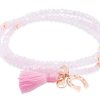 Pulseras Marina Garcia | Pulsera Zen Rosa En Plata Rosa