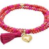 Pulseras Marina Garcia | Pulsera Zen Buganvilla Con Coraz N