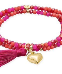 Pulseras Marina Garcia | Pulsera Zen Buganvilla Con Coraz N