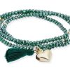 Pulseras Marina Garcia | Pulsera Zen Verde Con Coraz N