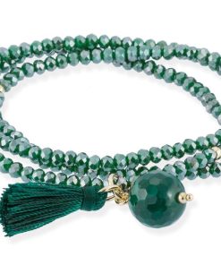 Pulseras Marina Garcia | Pulsera Zen Verde Con Piedra Natural