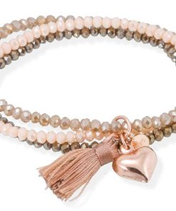 Pulseras Marina Garcia | Pulsera Zen Marr N En Plata Rosa